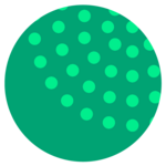 Green circle with sejavascript:void(0)ed pattern